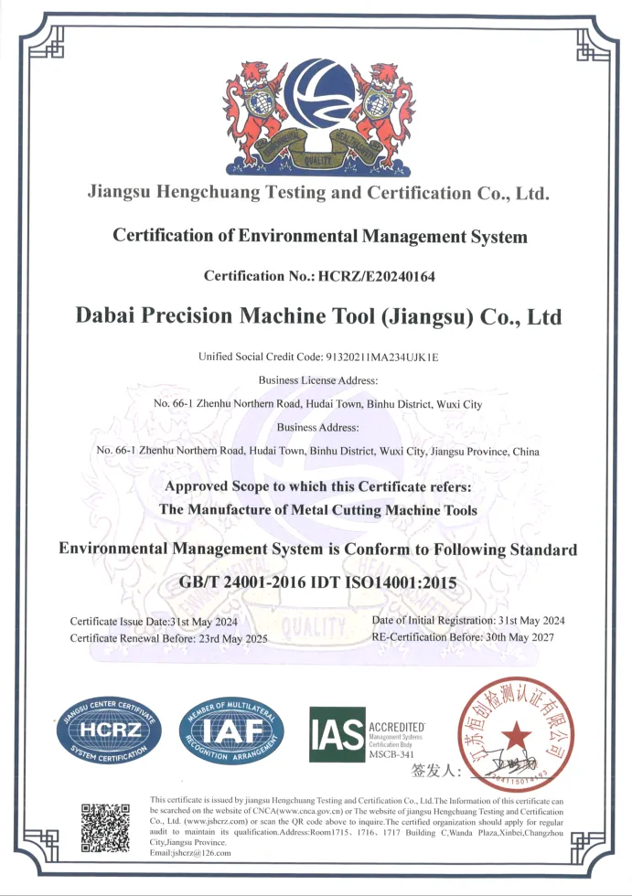 ISO certificate